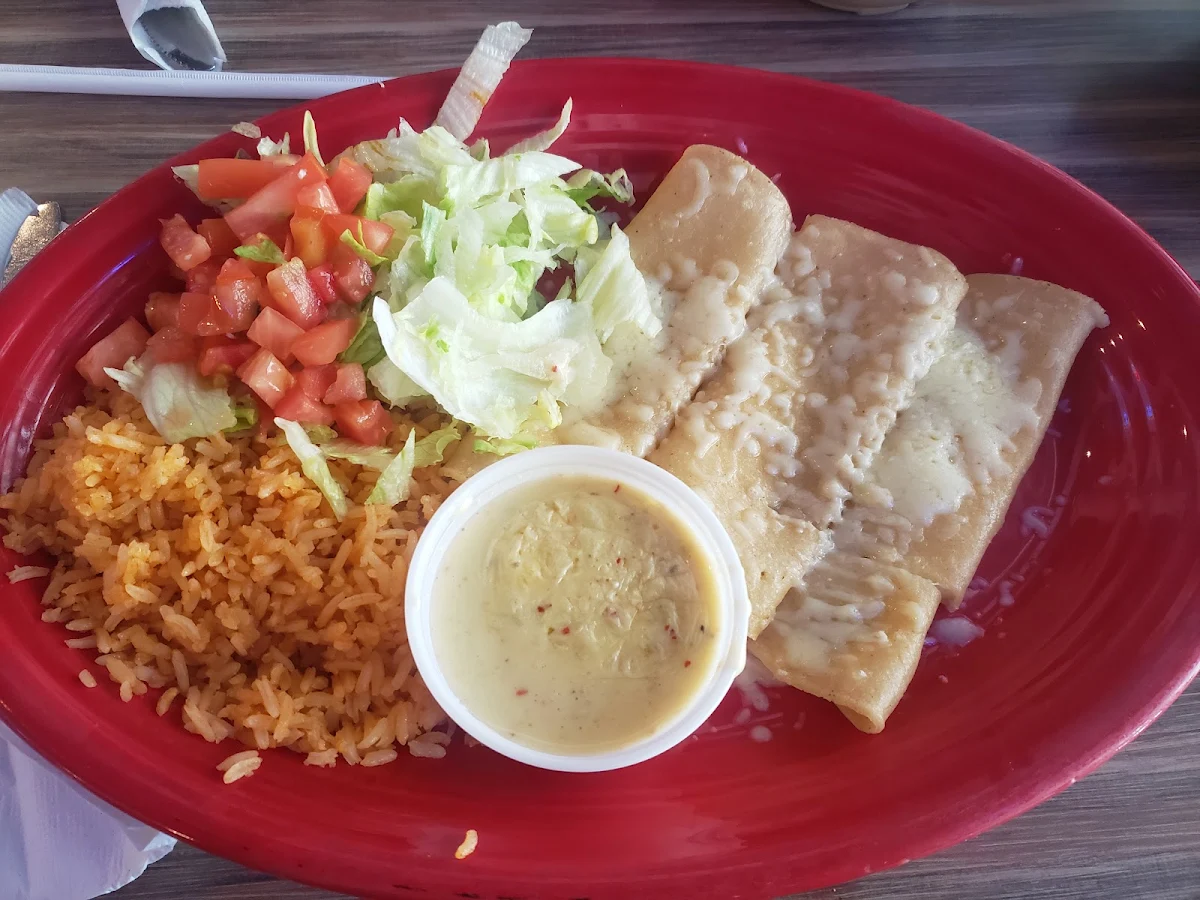 Cheese Quesadilla Rice & Refried Beans