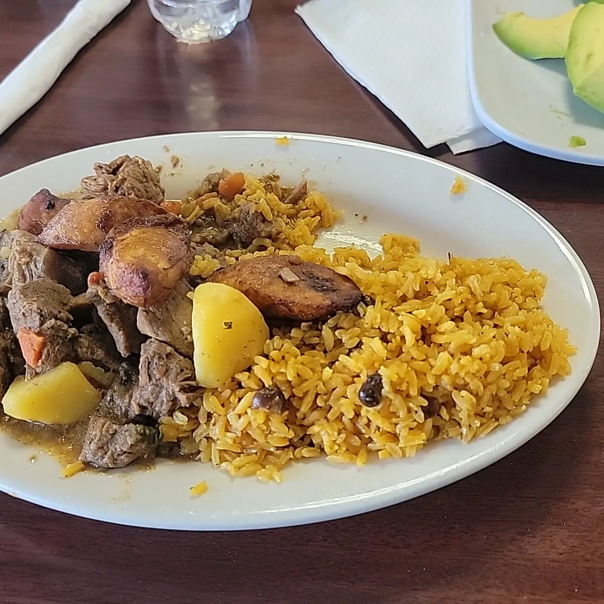 Yellow Rice and Stew Beef