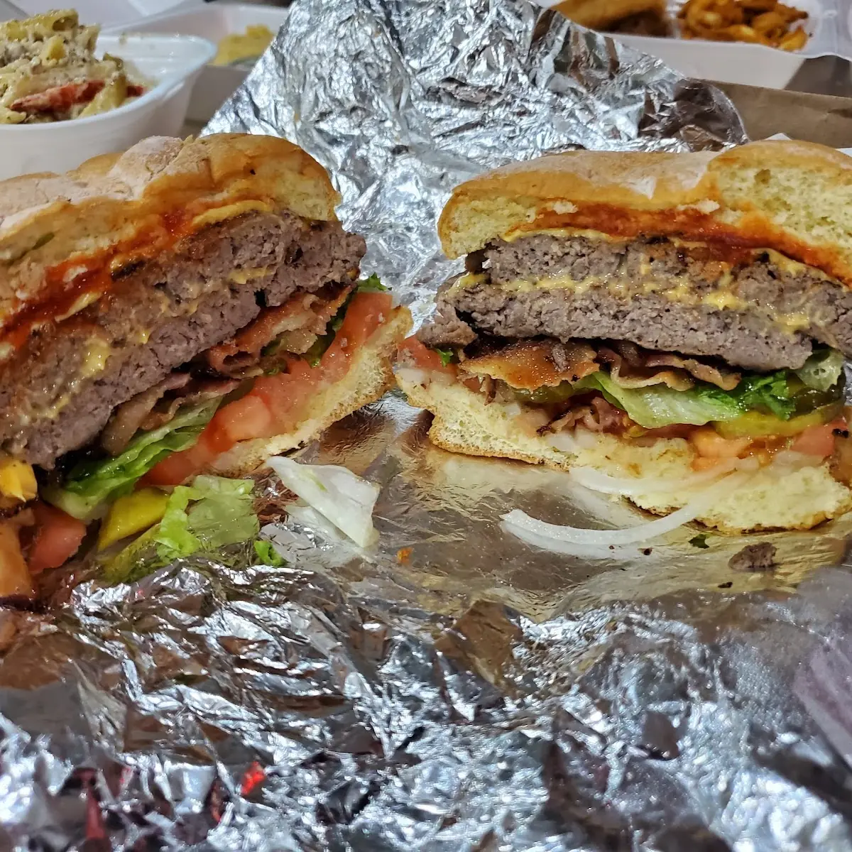 Cheese Burger + French fries and soda
