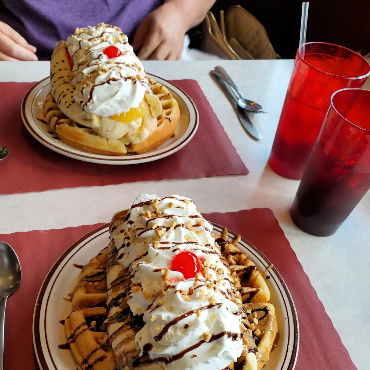 Waffle Banana Split