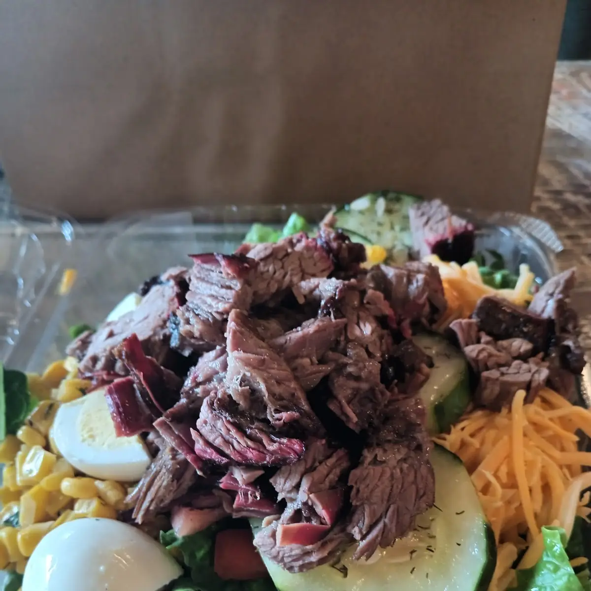Green Acres Salad with Boiled Egg Added