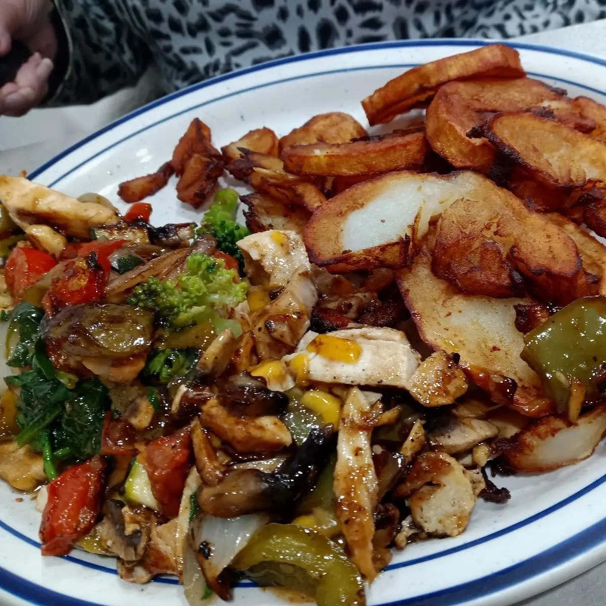Chinese Stir Fry with Fried Potatoes