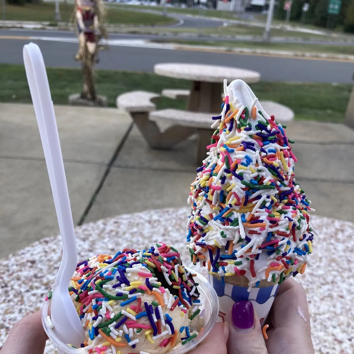 Strawberry Soft Serve Ice Cream