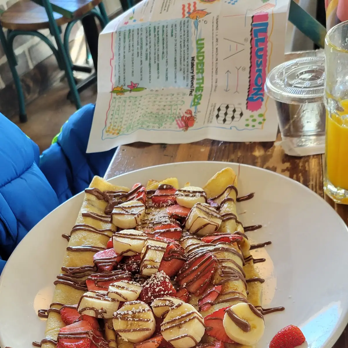 Strawberry Banana Nutella Crepes