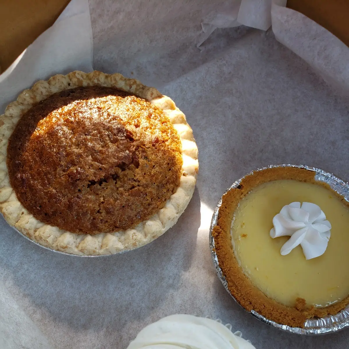 L Pecan Pie R Key Lime Pie