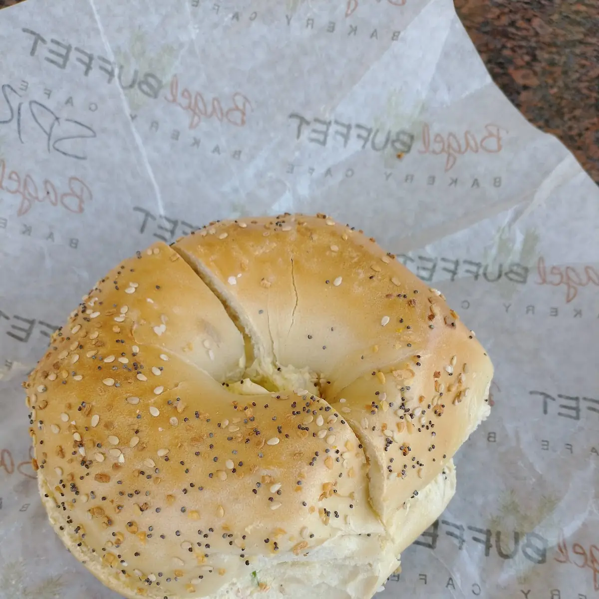 Everything Bagel with Cream Cheese