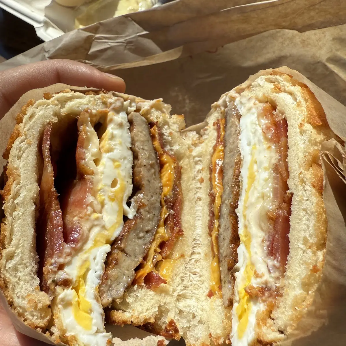 Sausage Egg and Cheese Biscuit