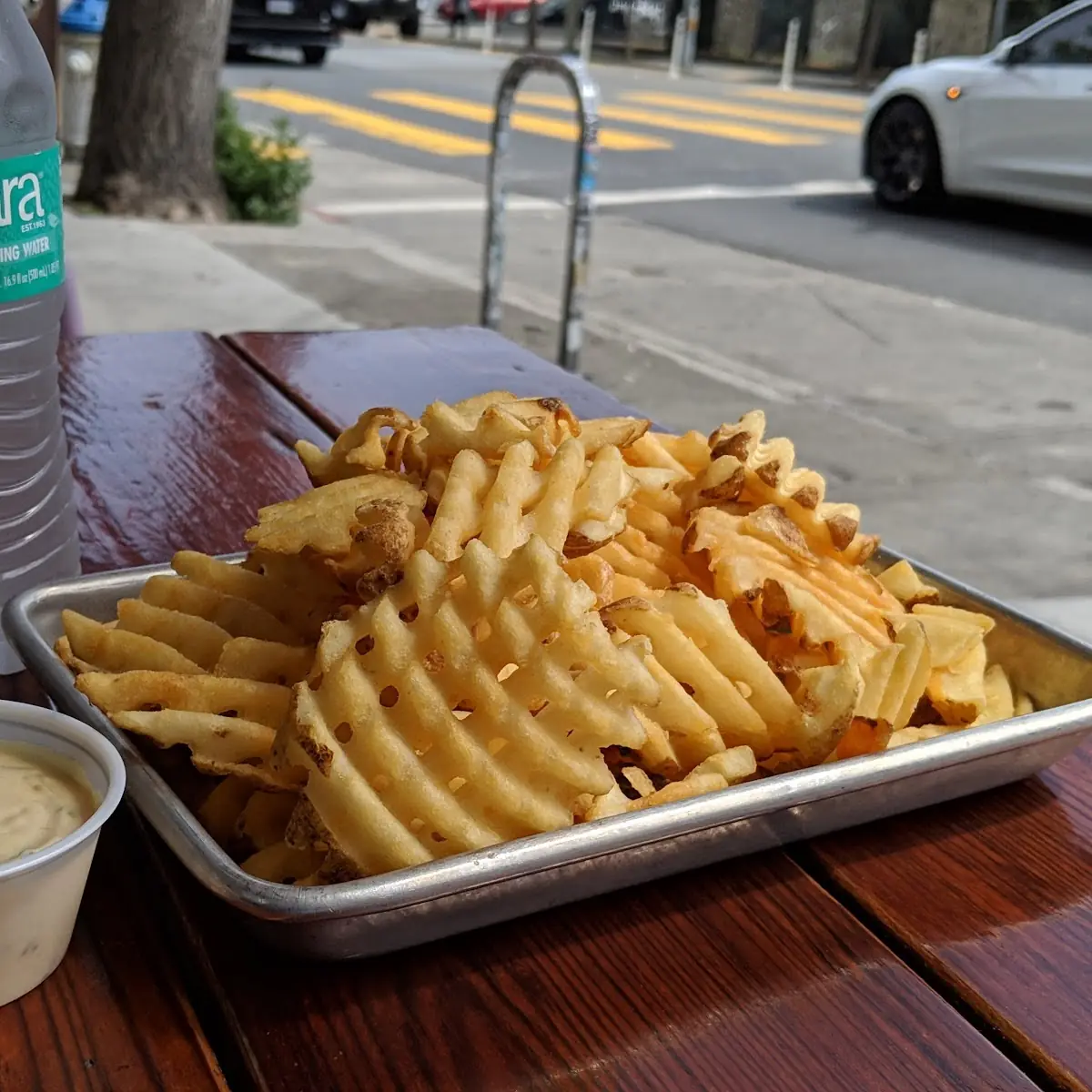 Waffle Fries Mick Sauce