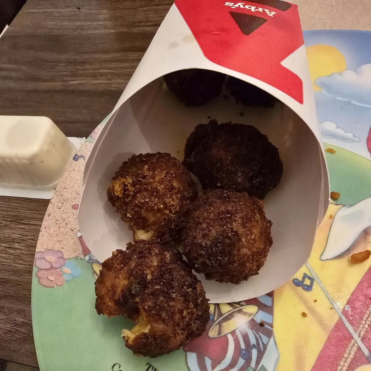 Burnt Mac and Cheese Bites