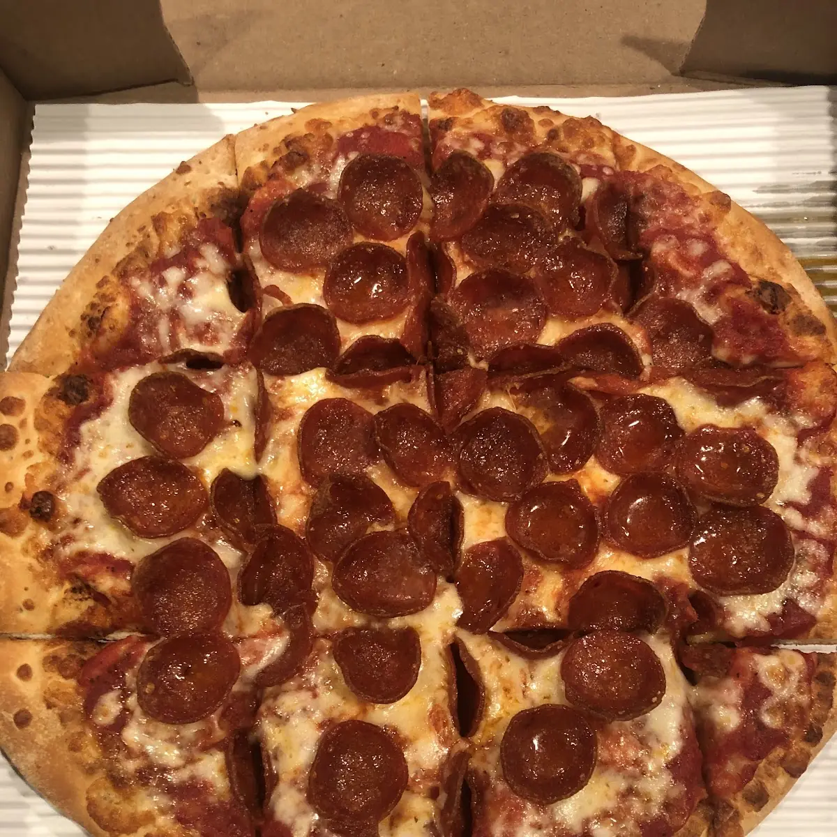 Half Pepperoni and Sausage Pizza