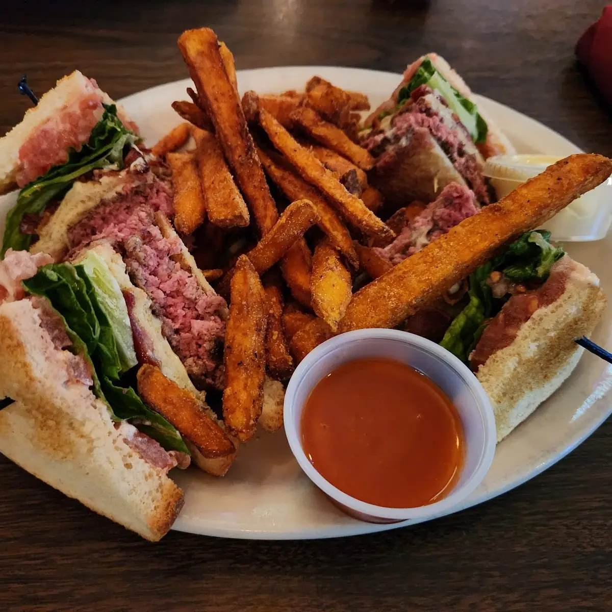 Cheeseburger Club Sandwich