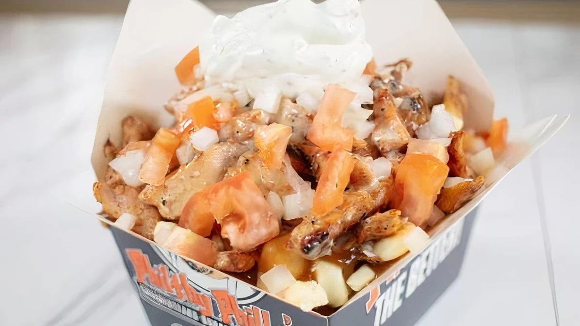 Grilled Chicken Poutine, Philthy Philly's
