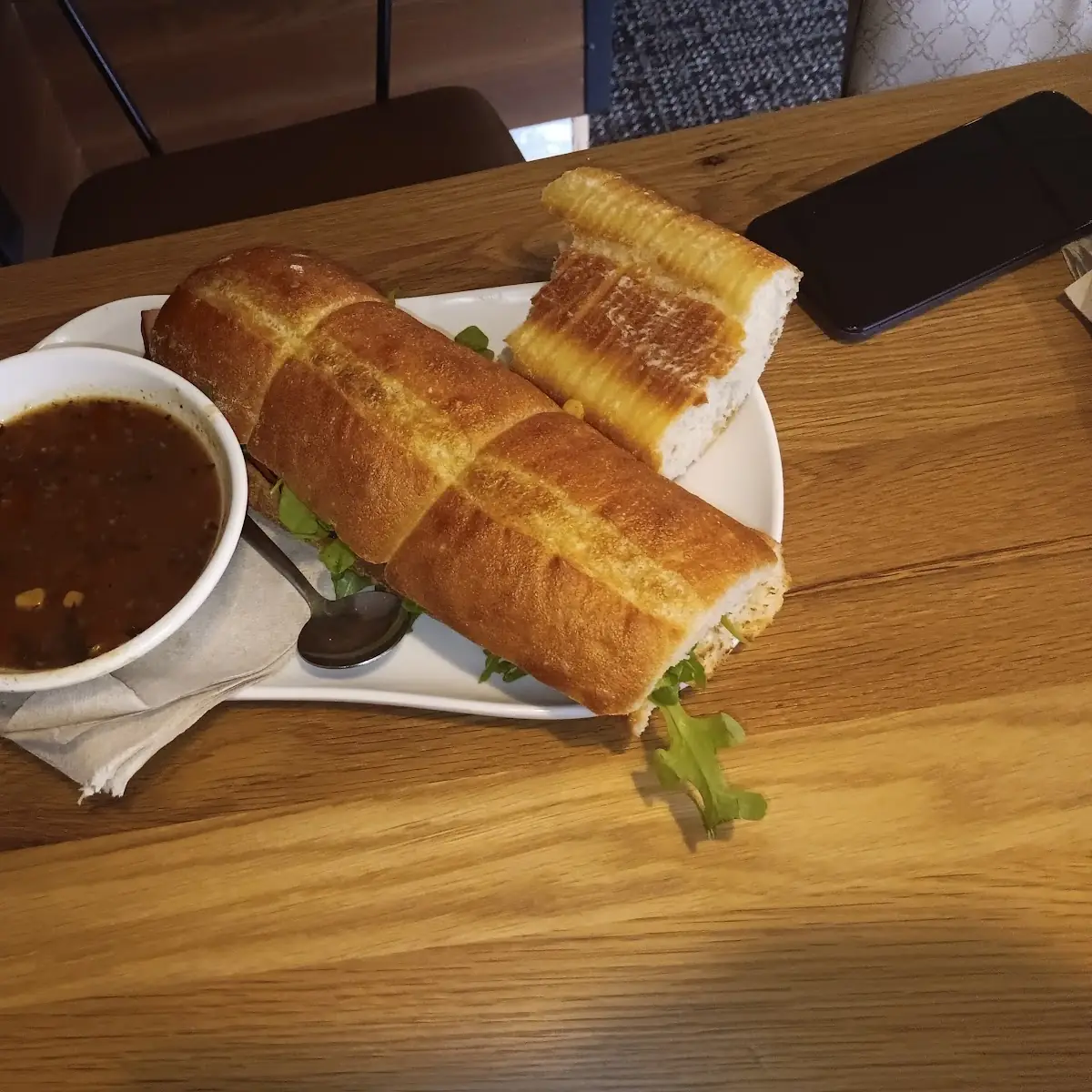 10 Vegetable Soup and Sandwich