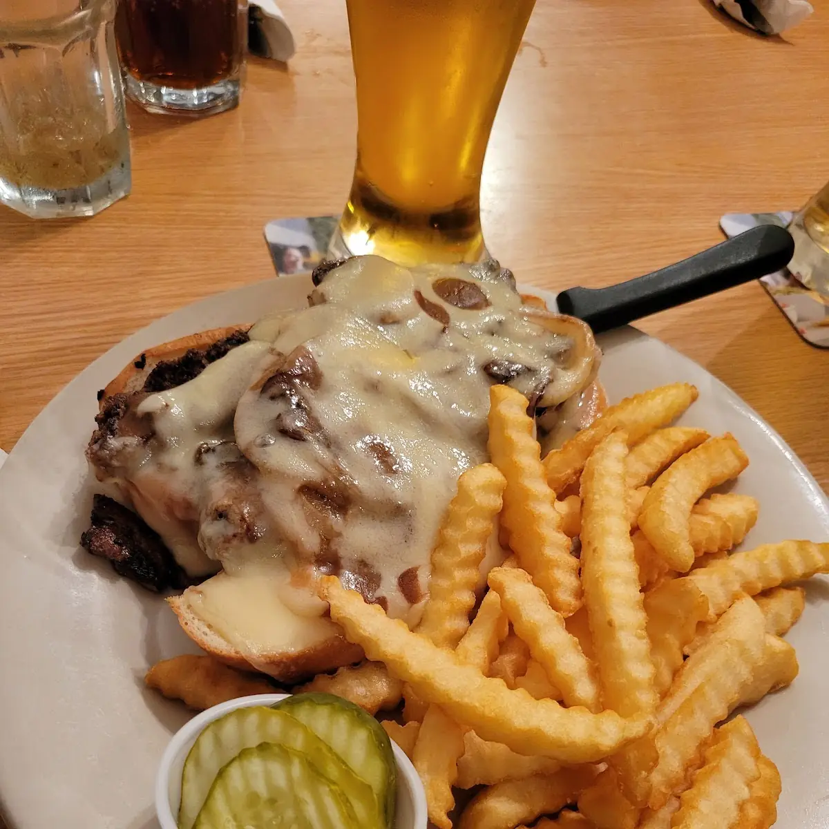 Mushroom Swiss Burger