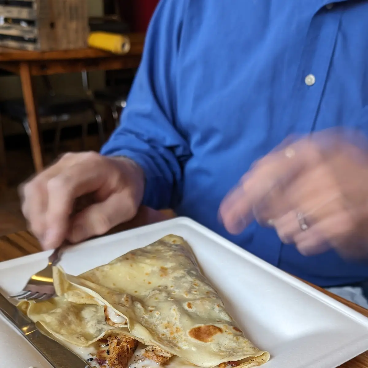 Chicken Bacon Ranch Crepe