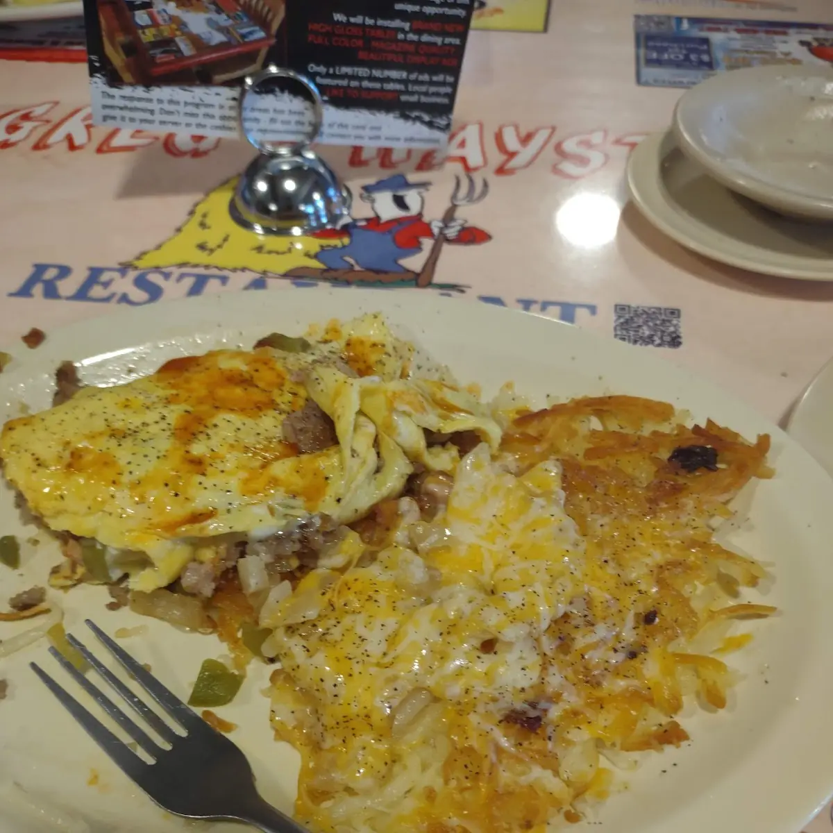 Supreme Omelette with Hash Brown Casserole