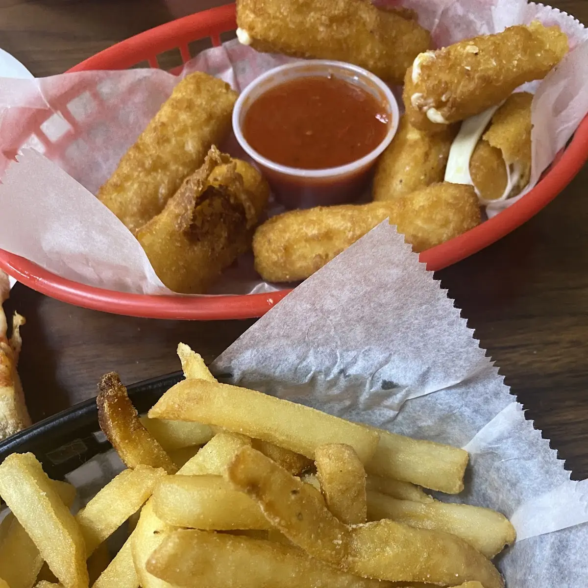 Mozzarella Sticks and Fries