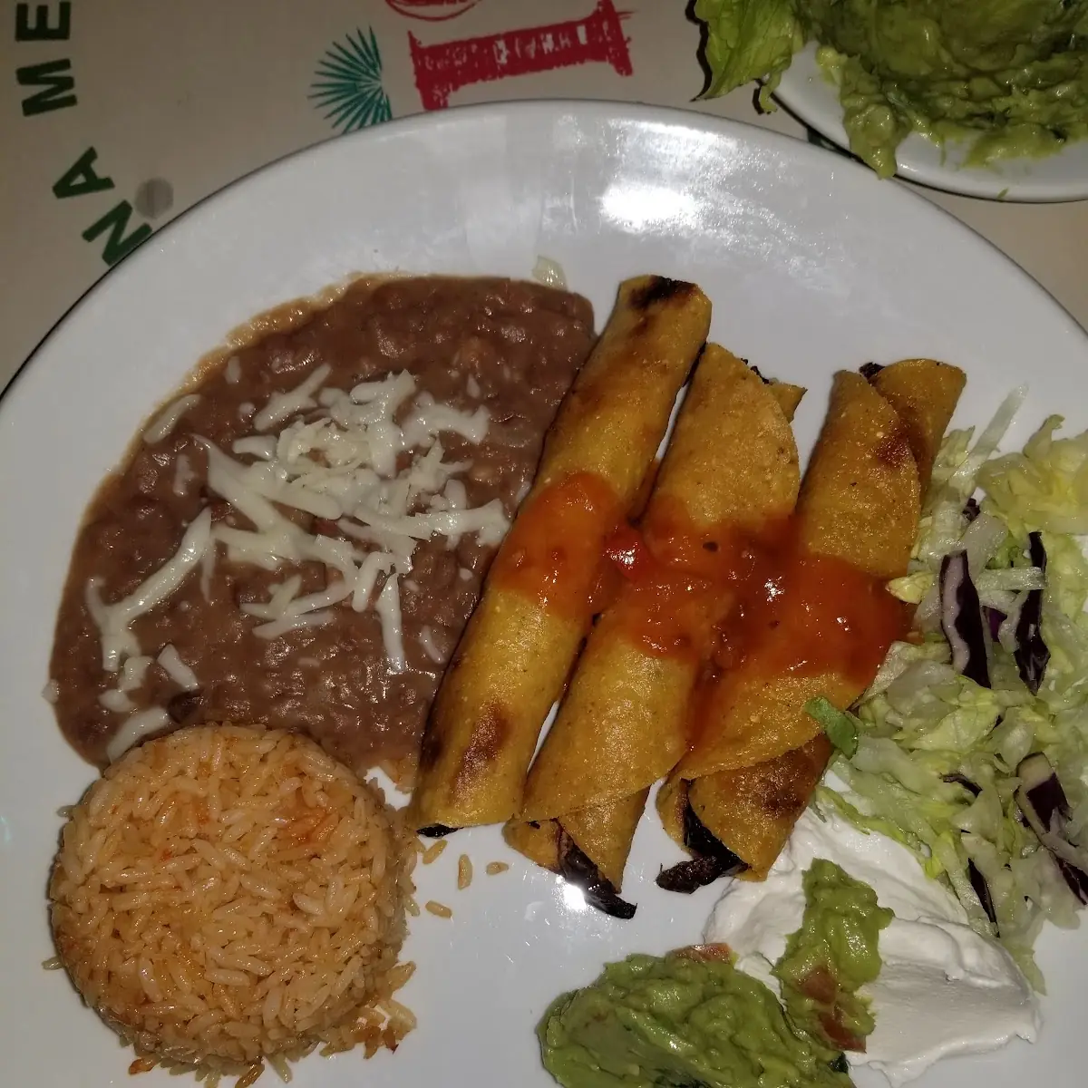 Flauta Chimichanga Quesadilla Combo