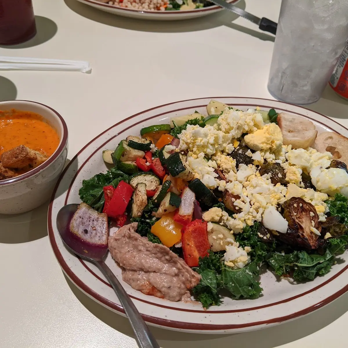 Tomato Basil Soup Salad