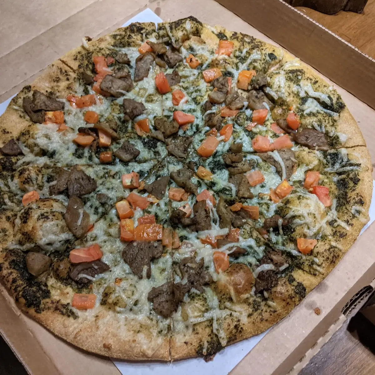 Thin Crust Roasted Eggplant Pizza