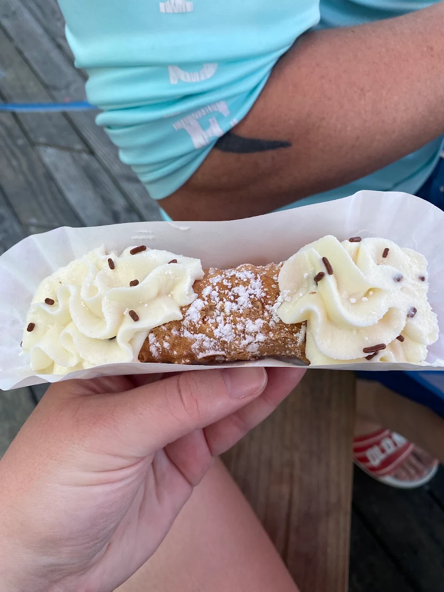 Filled Chocolate Chip Cannoli