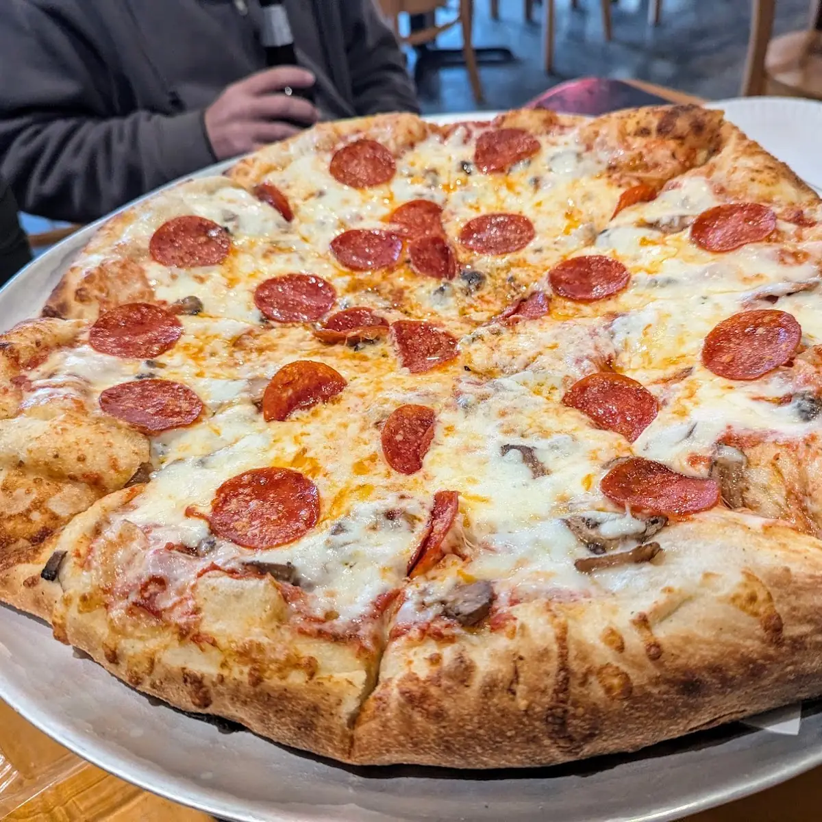 Pepperoni and Mushroom Pizza
