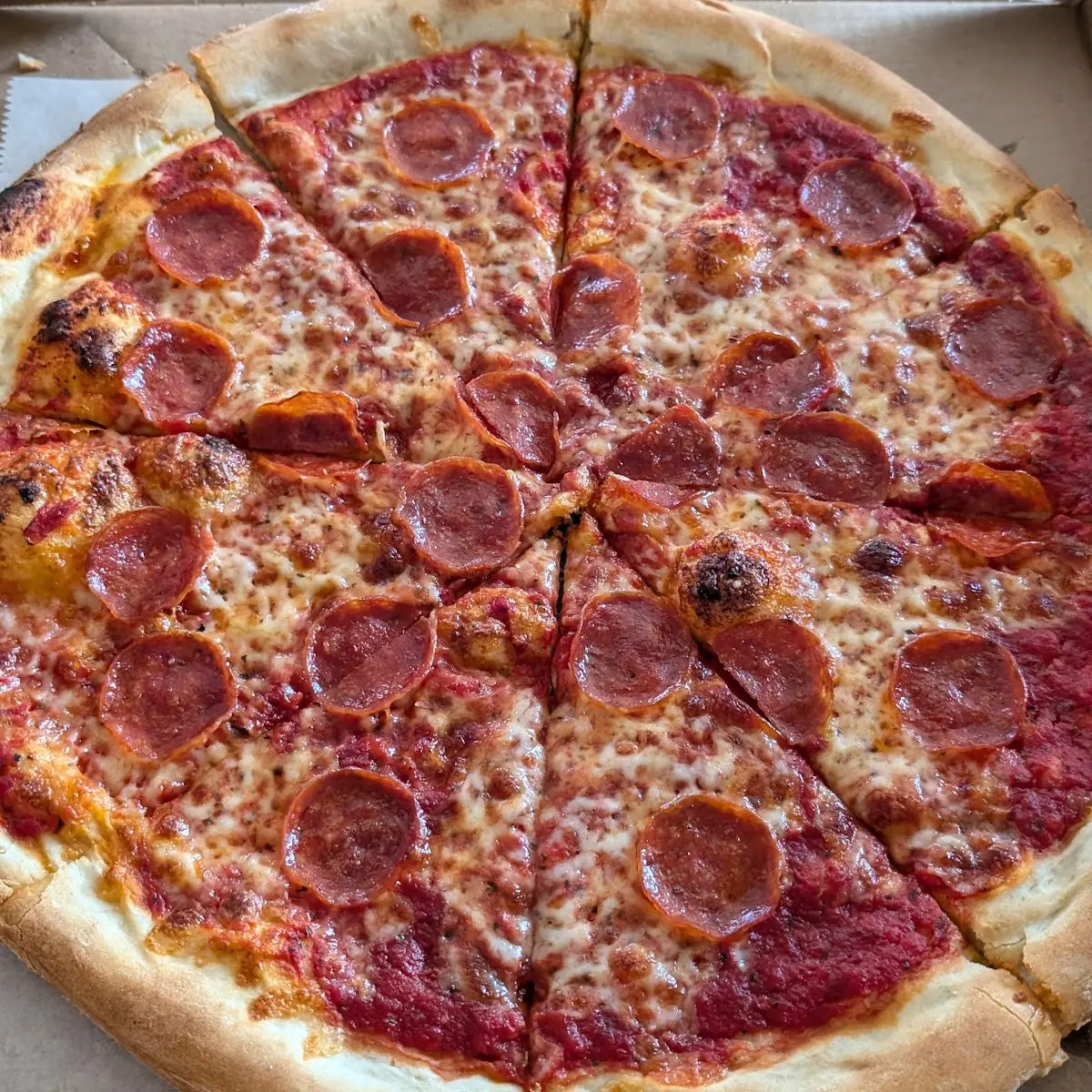 Pepperoni Pizza in Takeout Box