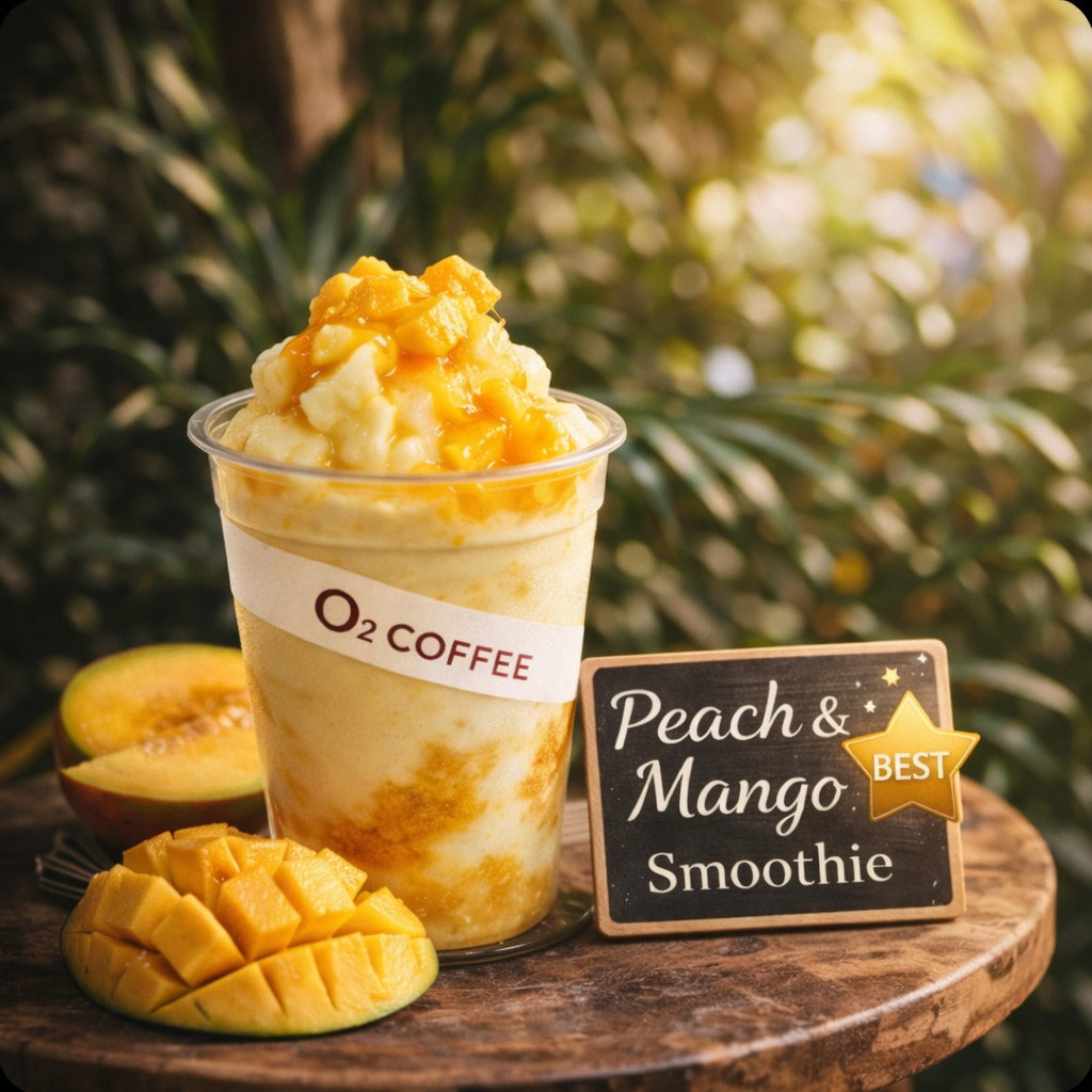 Iced Peach Mangolatte
