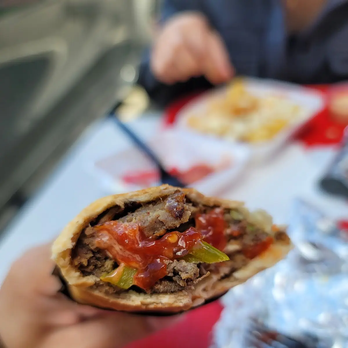 Double Cheese Burger Sandwich