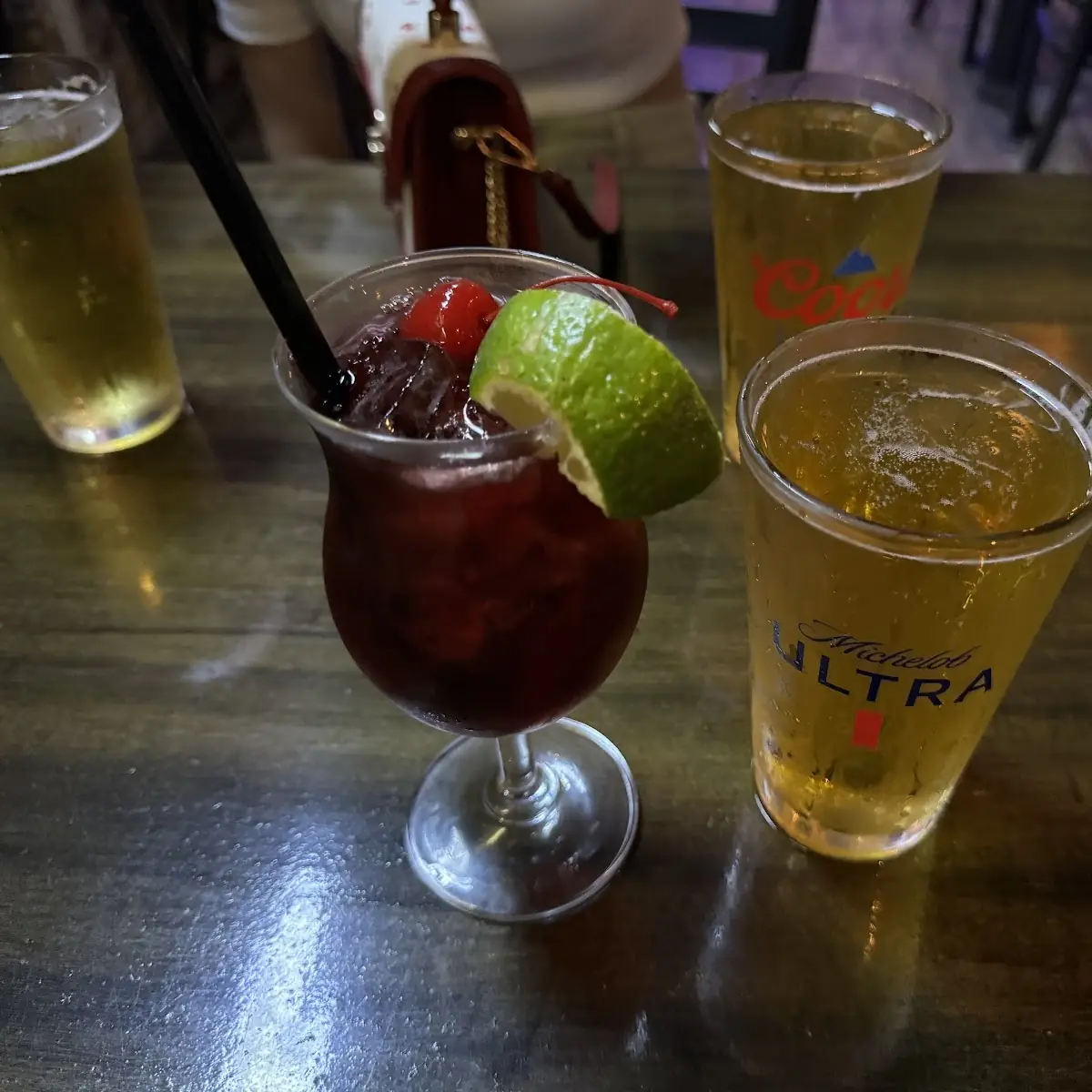 Draft Beer and Red Sangria
