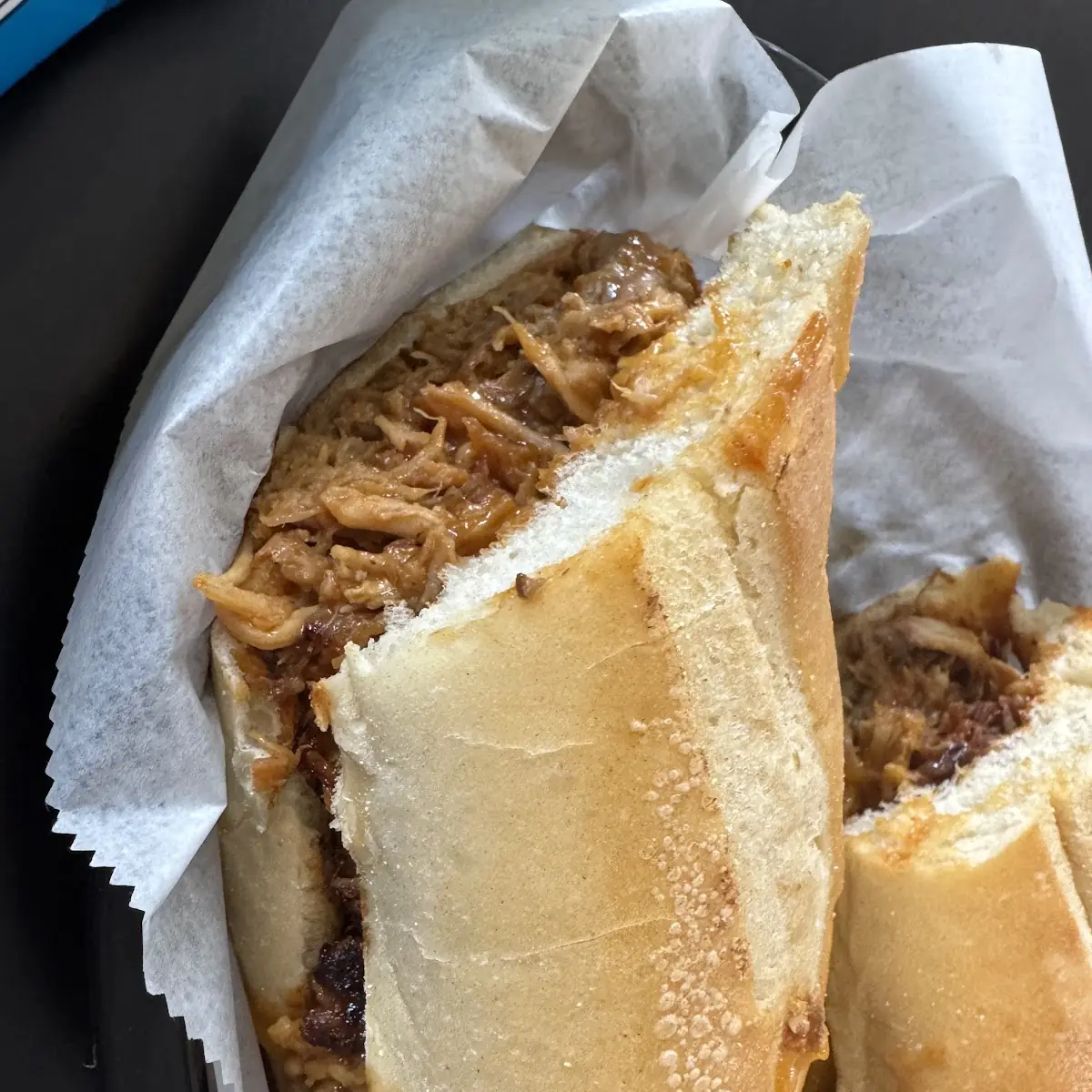 Pulled Pork on a Roll