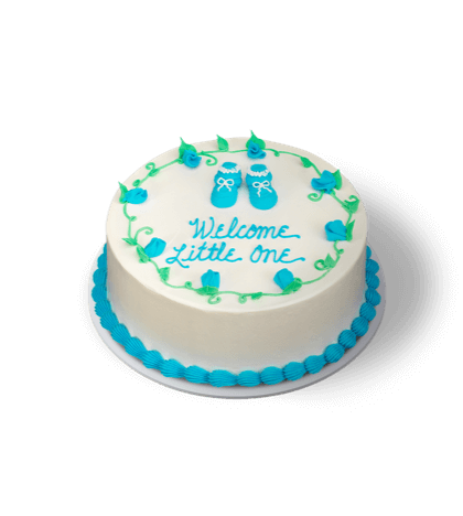 Baby Shower Blue Cake