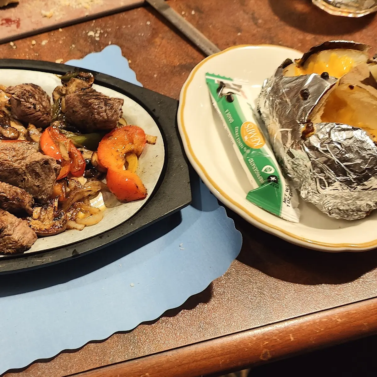 Tenderloin Tips with Baked Potato