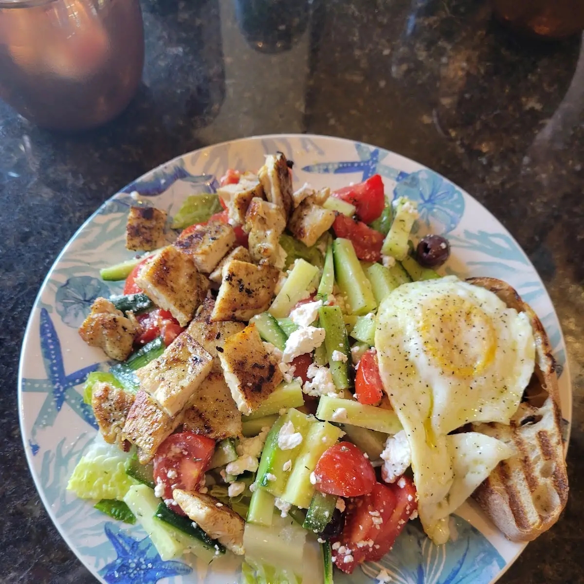 Greek Salad with Chicken