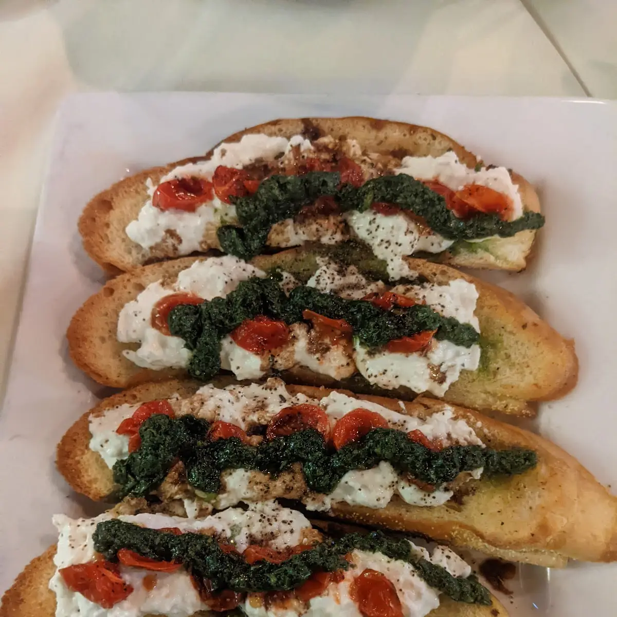 Burrata Crostini