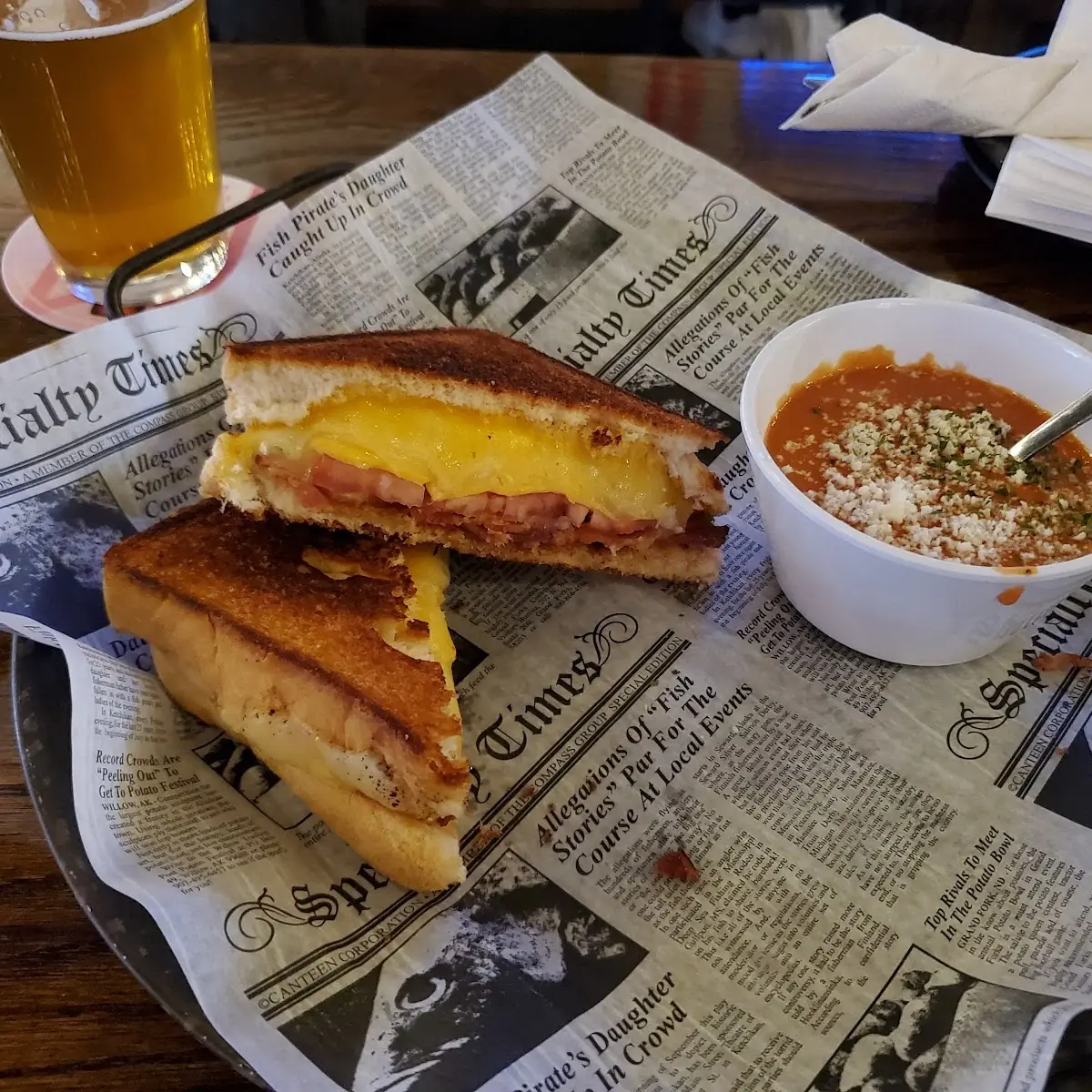 Ultimate Grilled Cheese with Tomato Soup