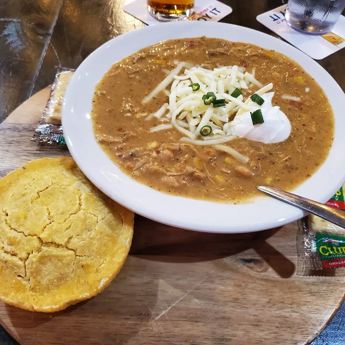 White Chilli Chicken and Corn Bread