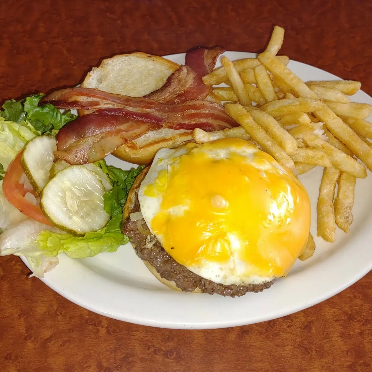 Burger Patty and Eggs Combo