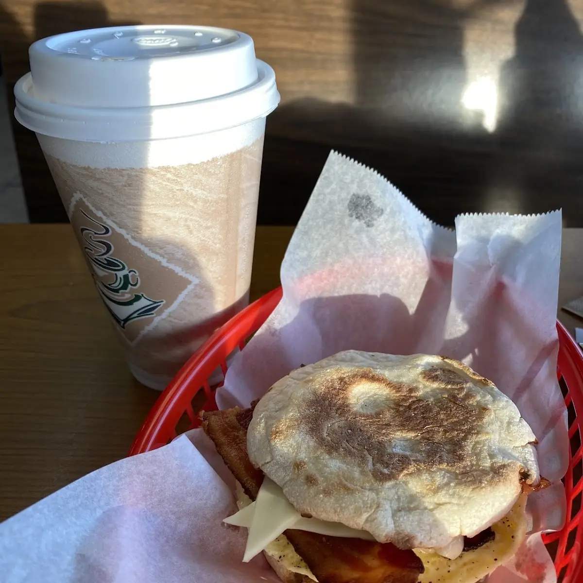 Bacon Egg and Cheese on an English Muffin