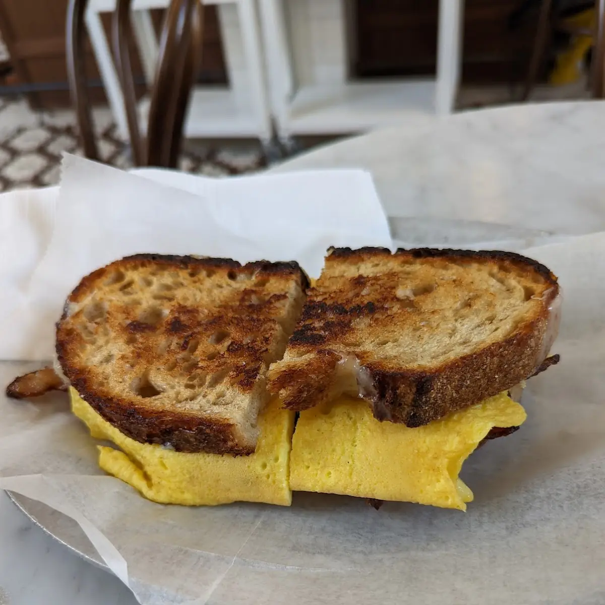 Breakfast Sandwich with Smoked Bacon