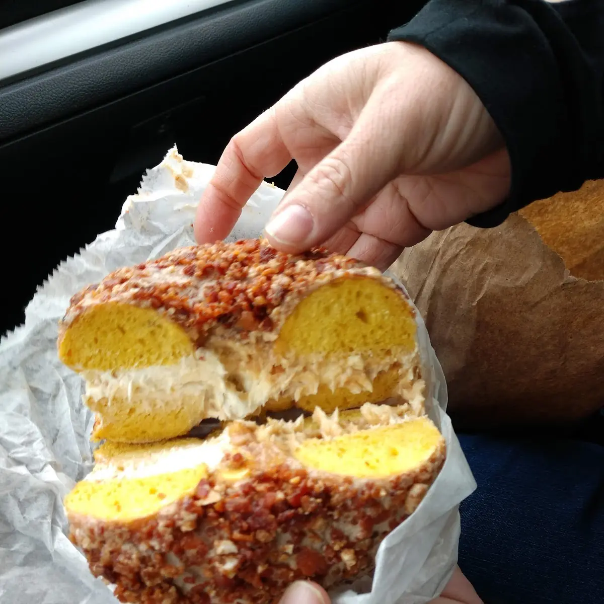 Maple Bacon Bagel