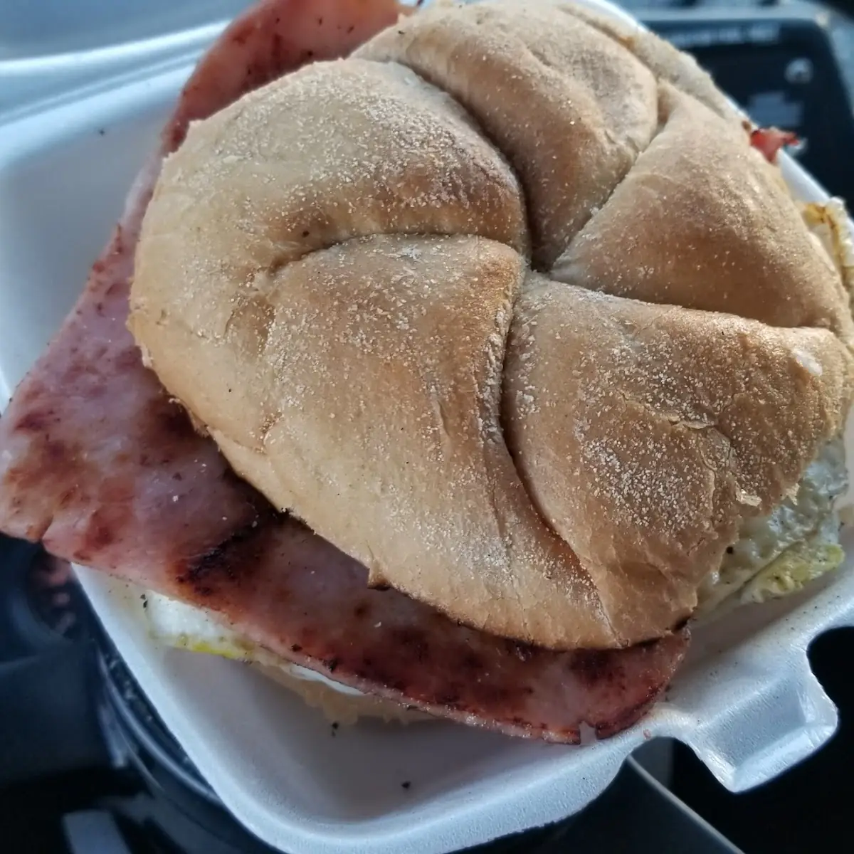 Ham Egg and Cheese Sandwich