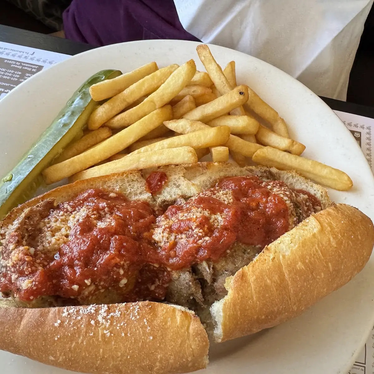 Meatball Parmigiana Sandwich