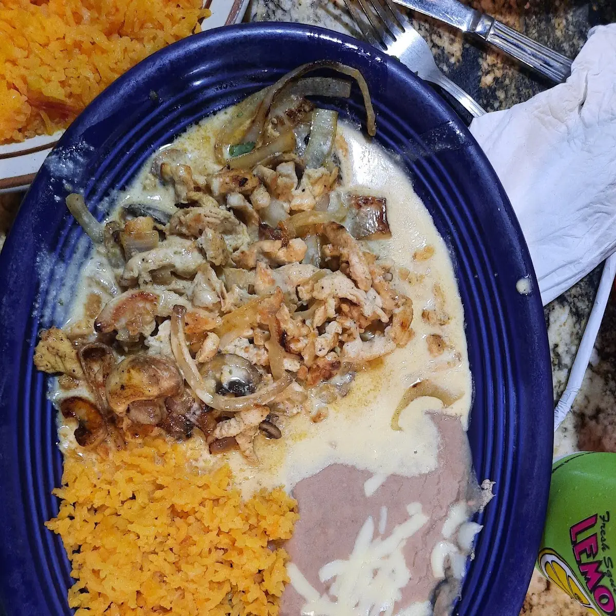 Chile Relleno Taco Rice & Beans