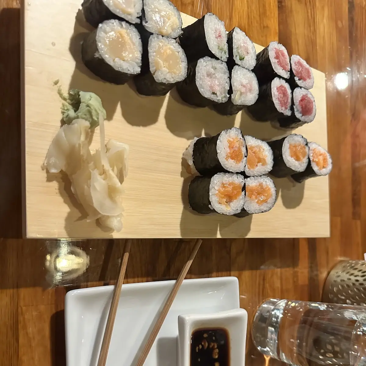 Tuna Roll Salmon Roll Yellow Tail Roll Scallop