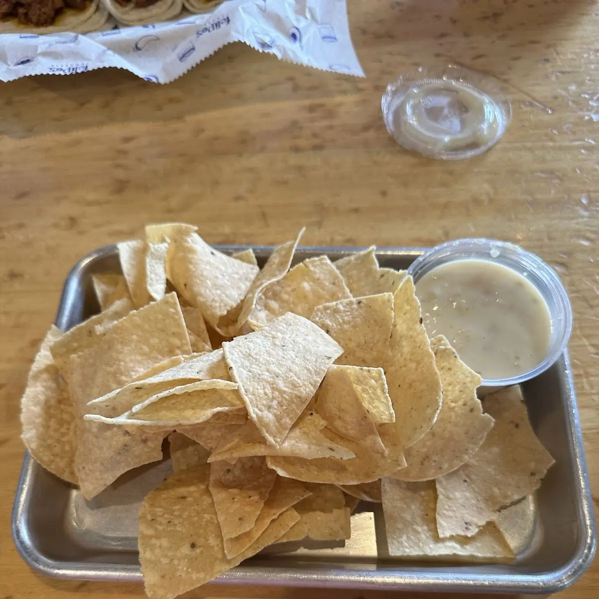 Tortilla Chips and Queso Blanco