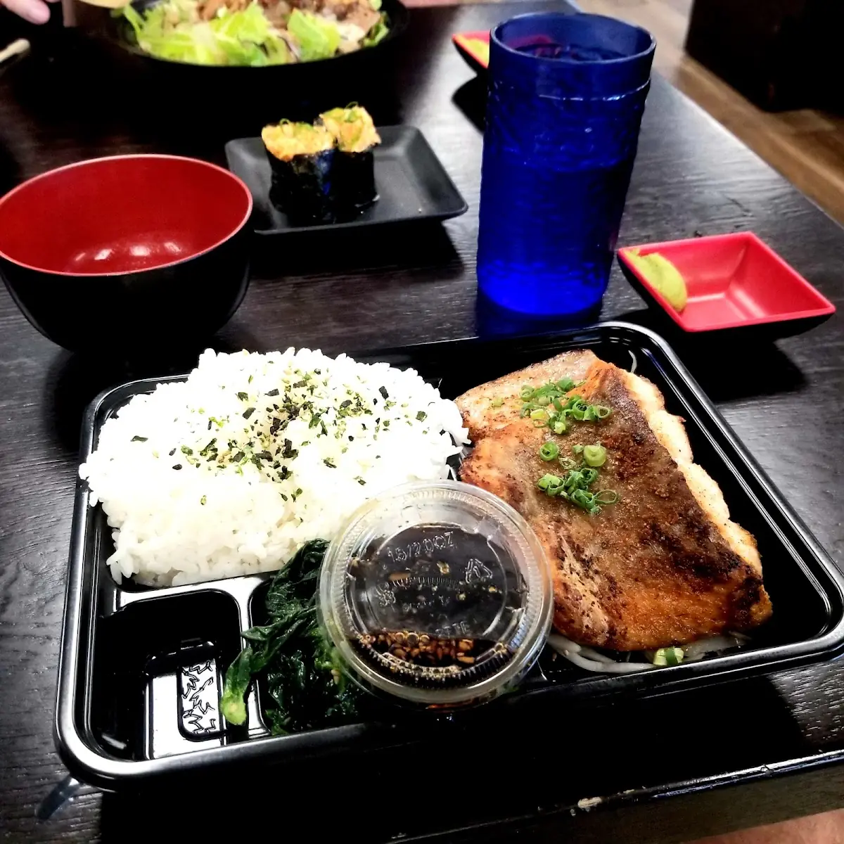 Garlic Salmon Bento