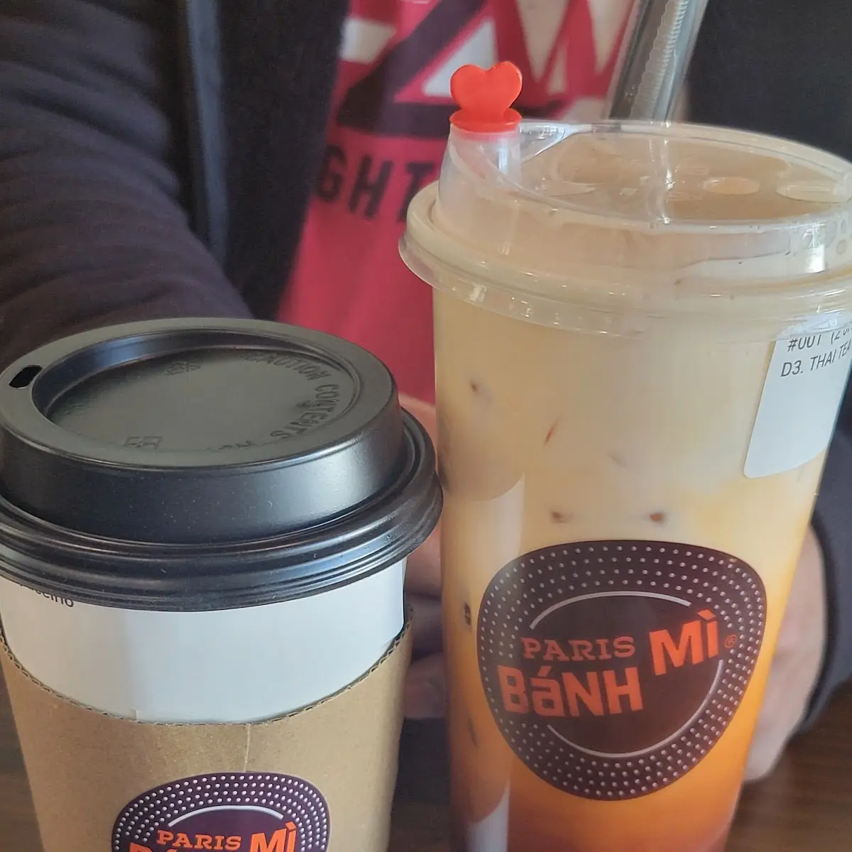 Cappuccino and Thai Tea