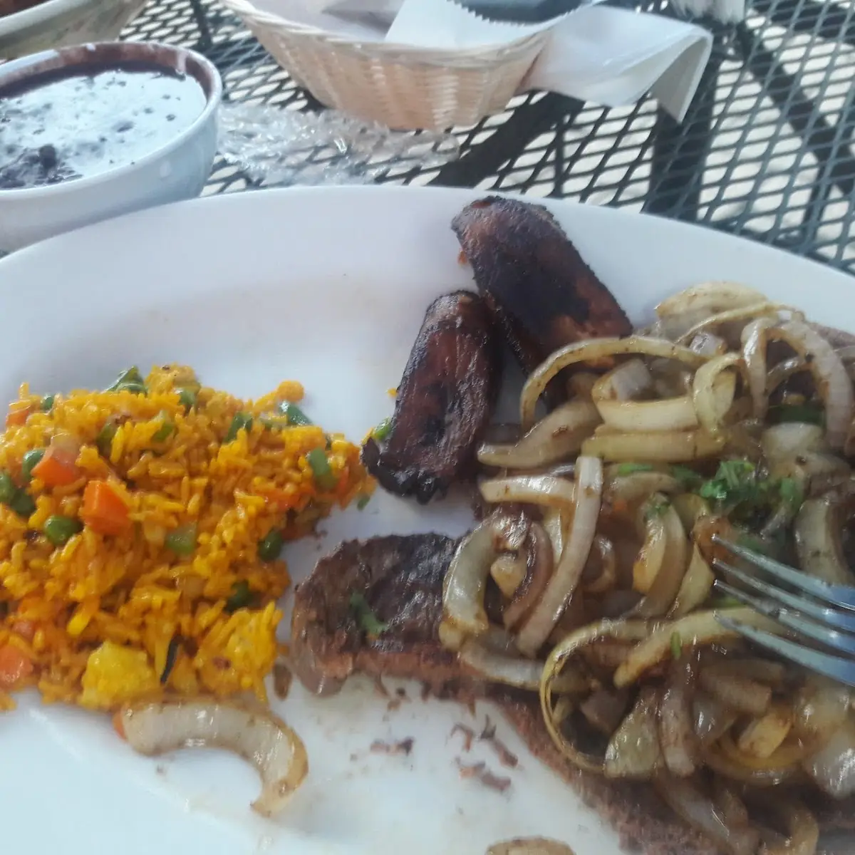 Bistec Encebollado Steak with Onions