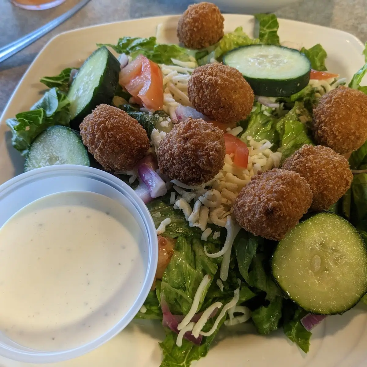 Mini Crab Cake Salad